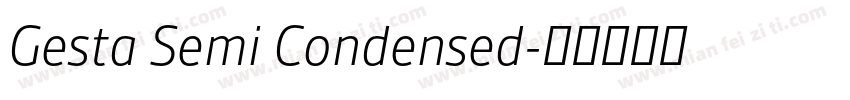 Gesta Semi Condensed字体转换